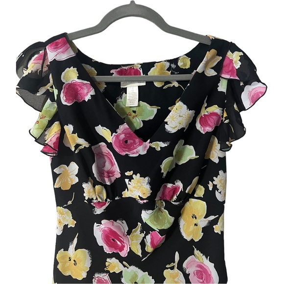 A beautiful Jane Alexander floral dress in size 12 lined. - Picture 3 of 11